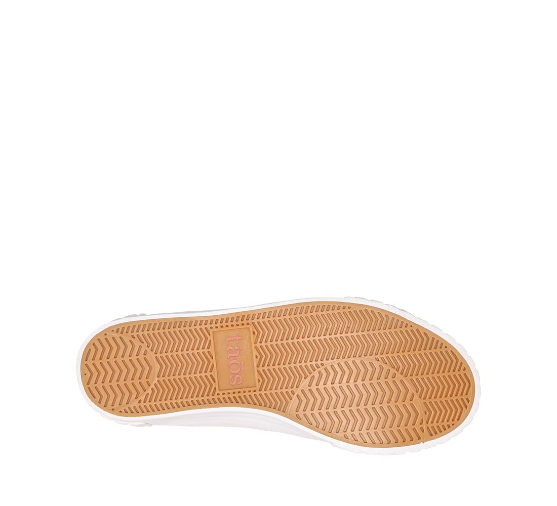 Taos Footwear Women's One Vision White Sneaker 8.5 (M) US