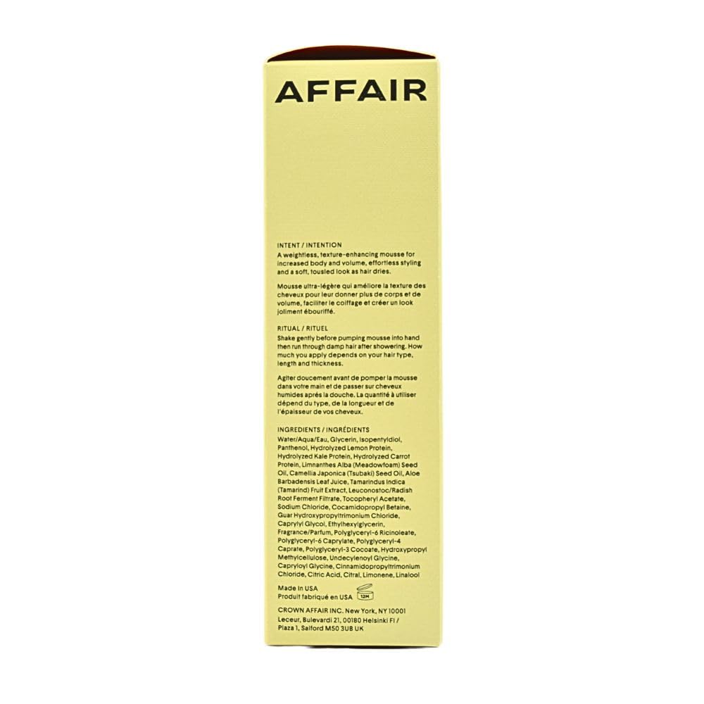 CROWN AFFAIR Weightless Foam for Waves, 5.1 oz / 150 mL