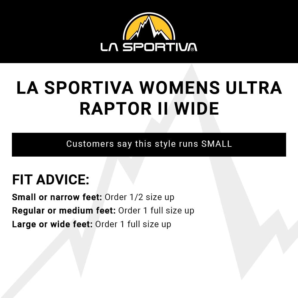 La Sportiva Women's Ultra Raptor II Trail Running Shoes, Ink/Topaz, 6.5
