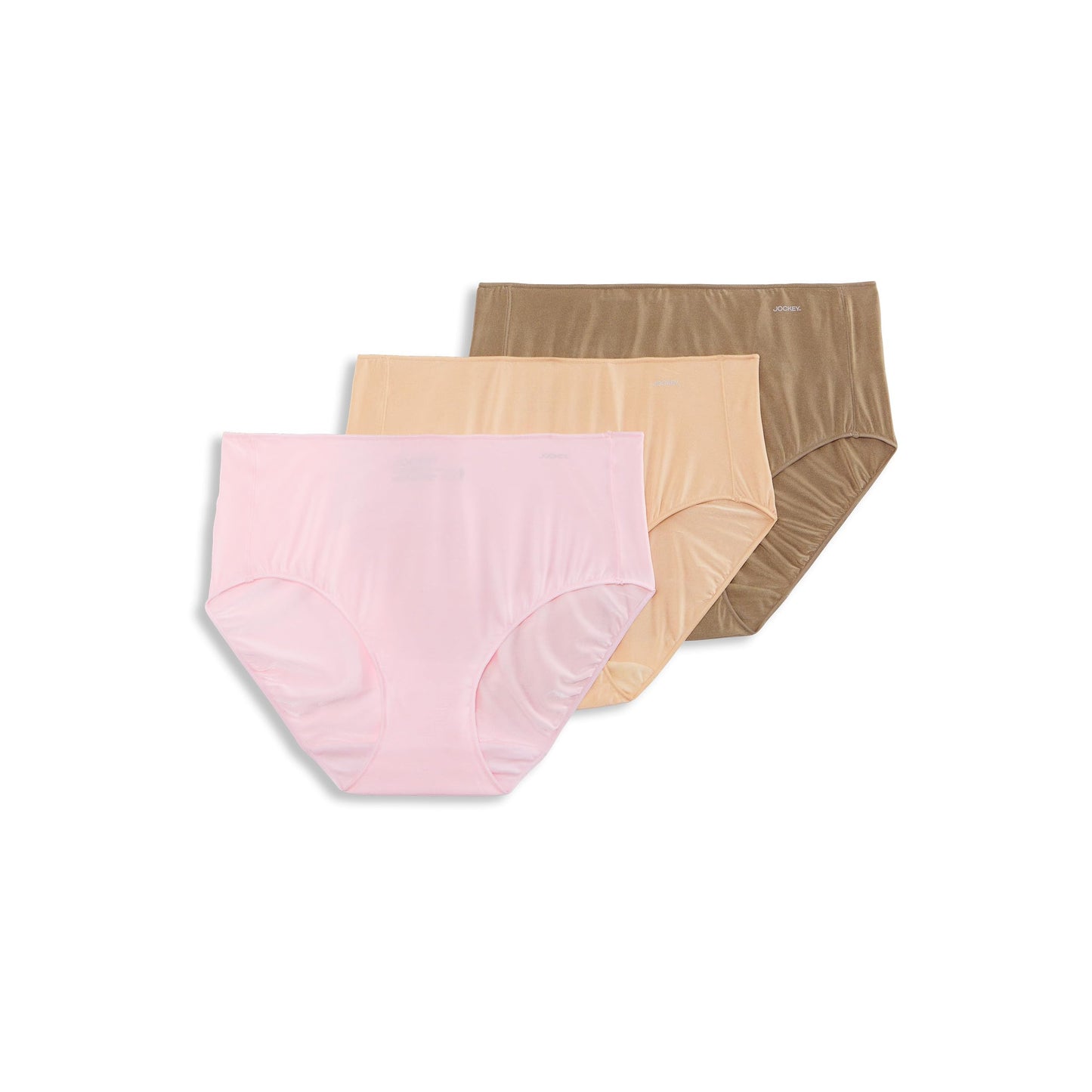 Jockey Women's Underwear - 3 Pack, Frosty Pink/Light/Deep Beige, 5