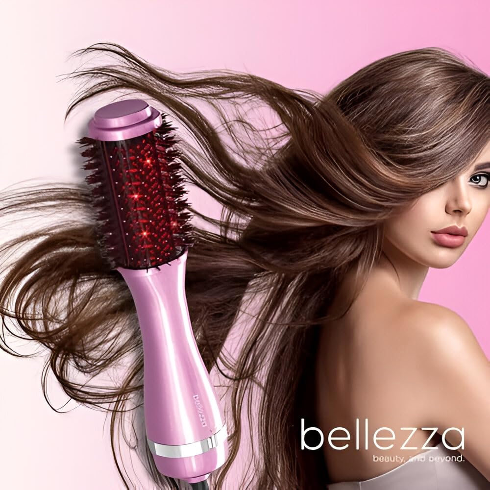 Bellezza Infrared Blowout Brush | 2" Professional Hot Brush (Pink)