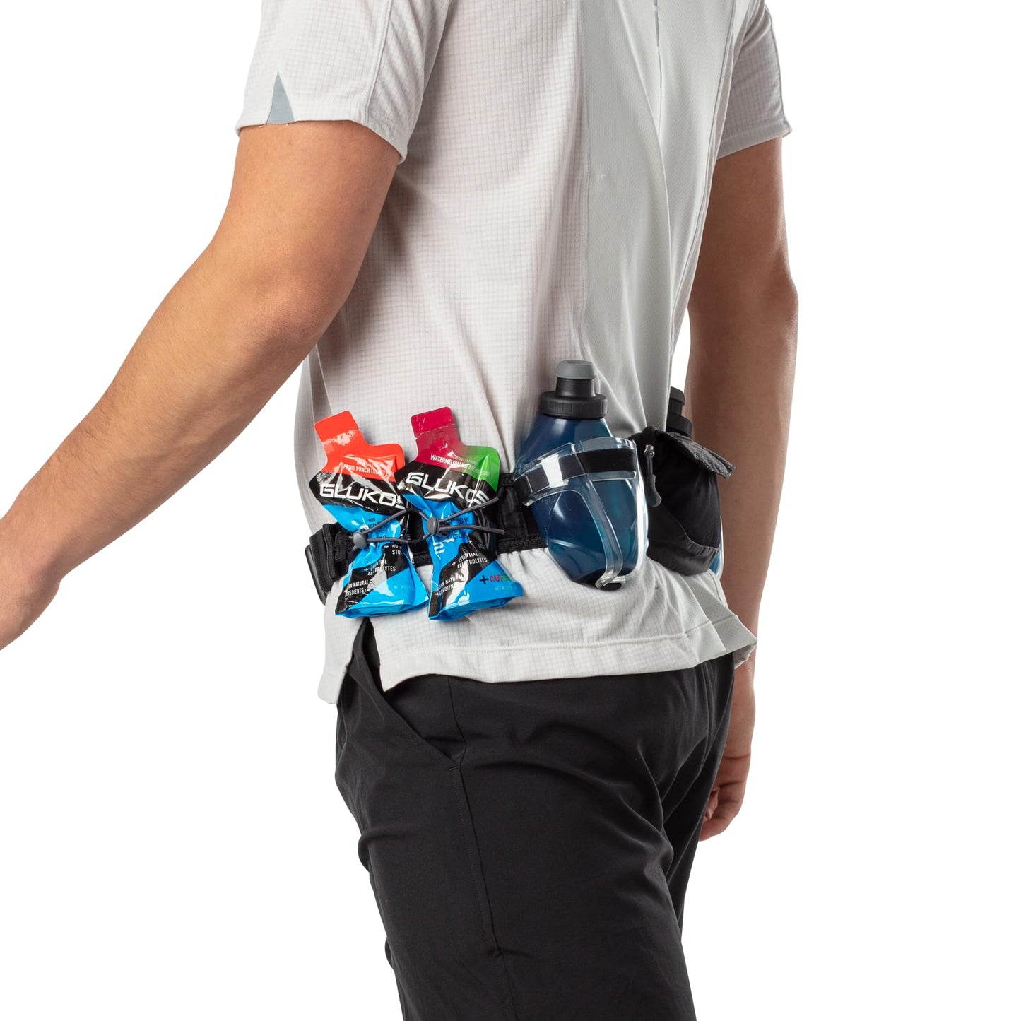 Nathan - Trail Mix Plus 2 Black/Reflective Sliver OSFM