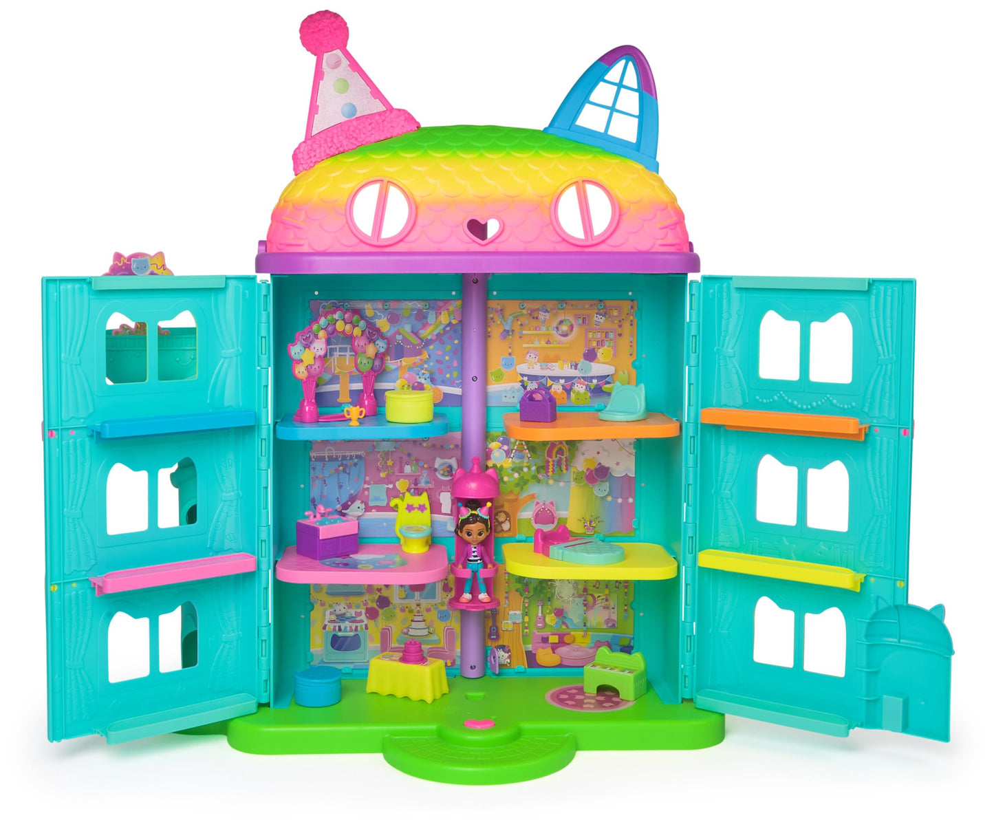 Gabby and the Magic House – Interactive Dollhouse with 1 Figurine + 15 Accessories