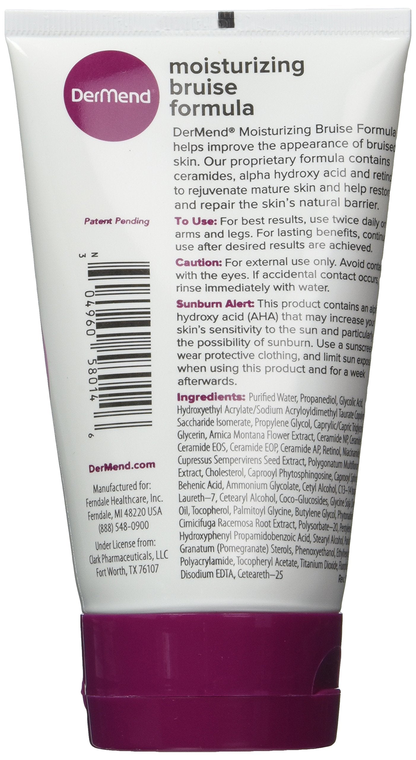 Dermend Moisturizing Bruise Cream, 4.5 Ounce (Pack of 1)
