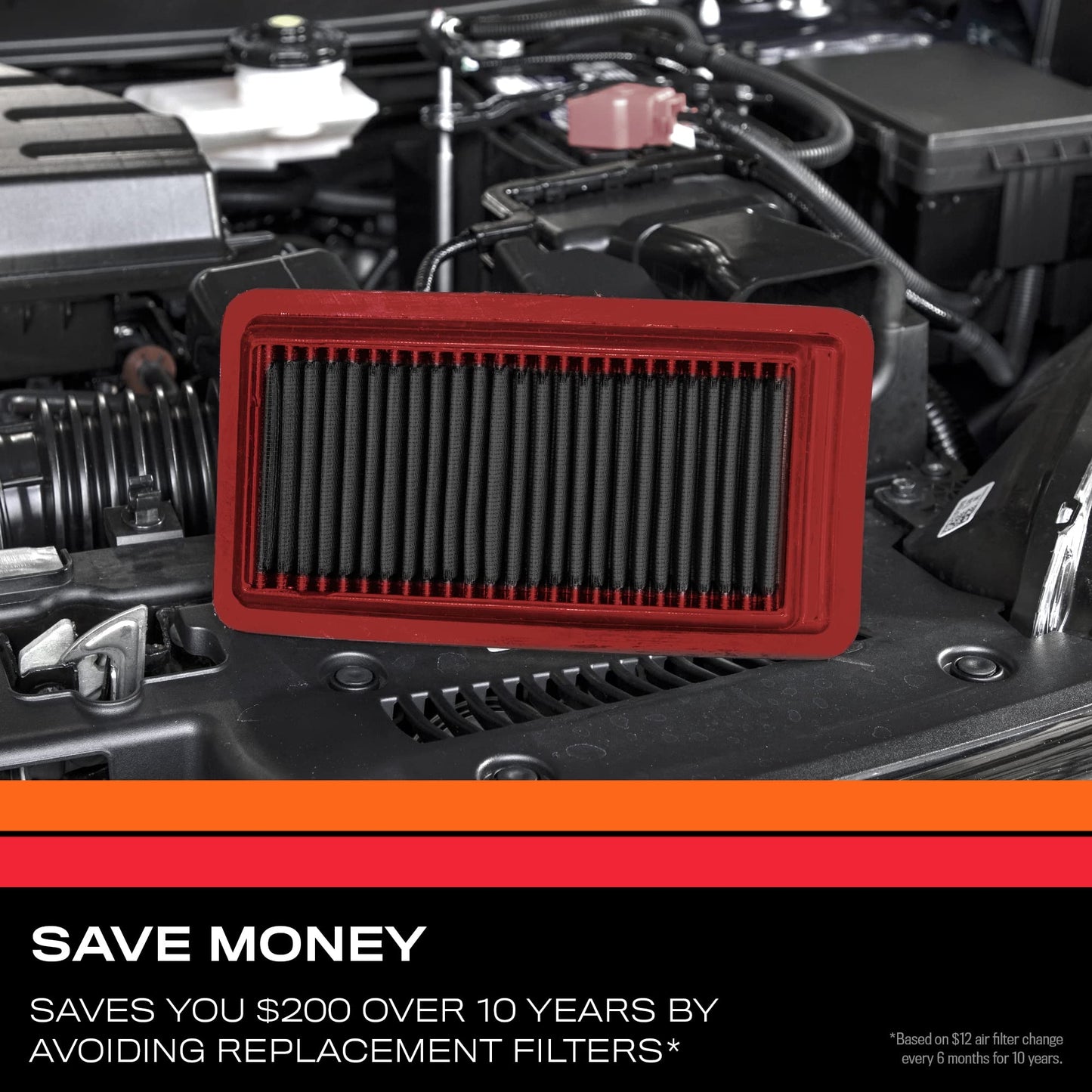 K&N Select Engine Air Filter, Dry Synthetic, Washable, Replacement Filter